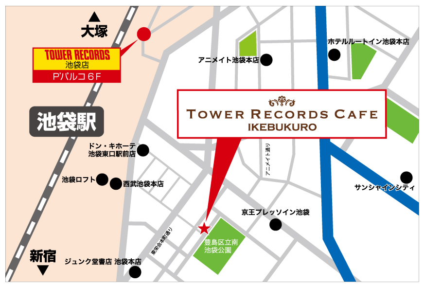 カフェ池袋店_地図